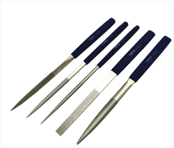 Bộ dao dũa mài mòn (5 cái, #150, 215mm) AS ONE 1-3235-02 DKST0510